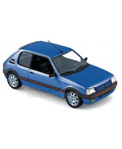 Norev modelauto : Peugeot 205 1.9 GTi  - Blue Miami  1:43