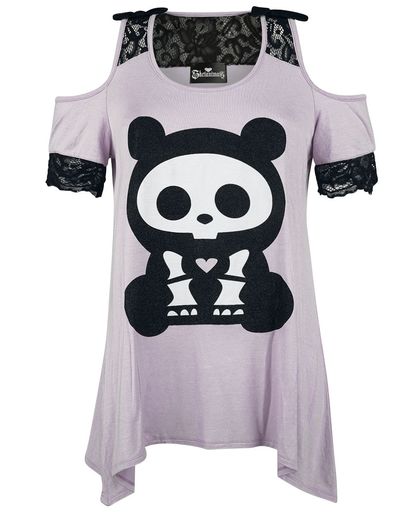 Skelanimals ChungKee The Panda Girls shirt lila