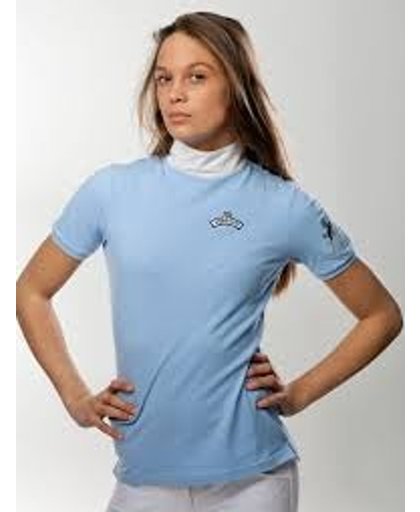Erica dames Competition Shirt vertigo horze maat L blauw wit