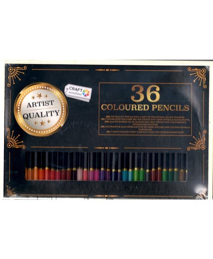 36 gekleurde topkwaliteit potloden craft set