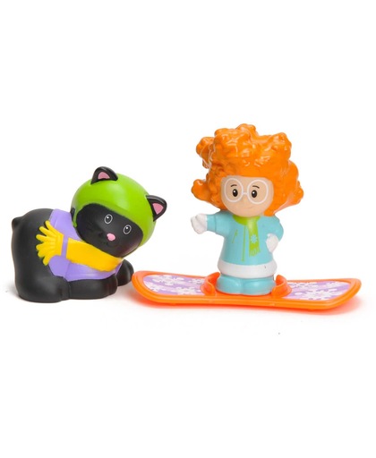 Speelfiguren Fisher Price Little People In Koker Snowboard