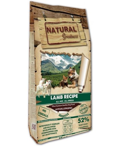 Natural greatness lamb recipe hondenvoer 12 kg