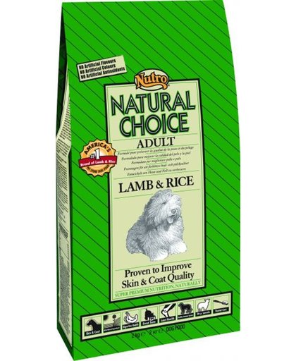 Nutro Choice Dog Adult Hondenvoer - Lam/Rijst - 12 kg