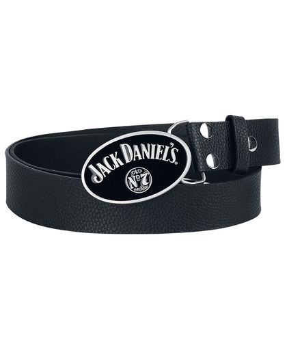Jack Daniel&apos;s Lederen riem zwart
