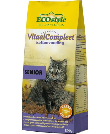 Ecostyle Vitaalcompleet Senior - Kattenvoer - 3 x 500 g