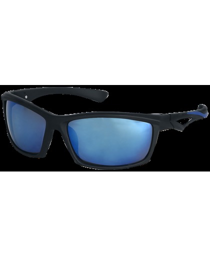 Biker Zonnebril zwart-blauw