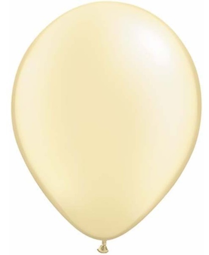 Qualatex ballonnen 100 stuks Pearl Ivory