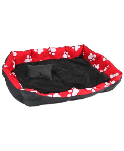 Hondenbed Comfortabel Hondenmand XXL zwart-rood 400744
