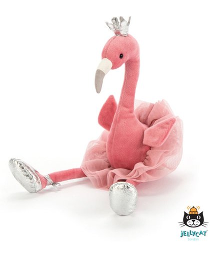 Jellycat - Fancy Flamingo - Dansende Flamingo - Knuffel - 34cm