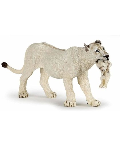 Papo - Witte leeuwin met welp