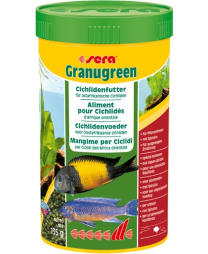 Sera Granugreen 250ml groenvoeder voor cichliden
