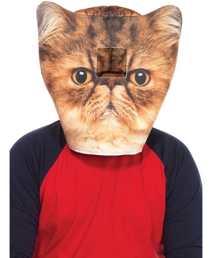 Leg Avenue 'schuim katten masker' Model 2151 (oranje)