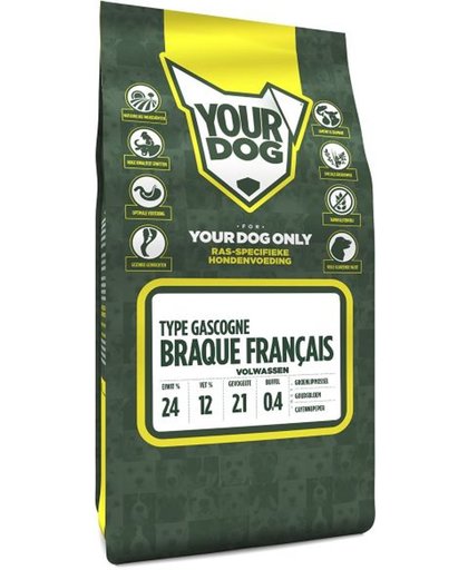 Yourdog braque fran ?ais type gascogne hondenvoer volwassen 3 kg