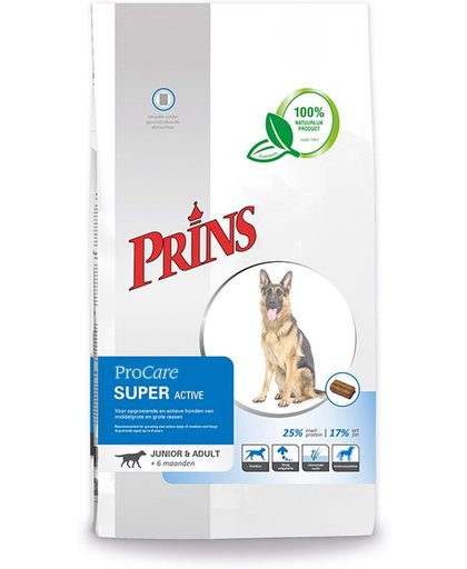 Prins Procare Hondenvoer - Super Opgroeiende Actieve Hond - 2 St à 3 kg