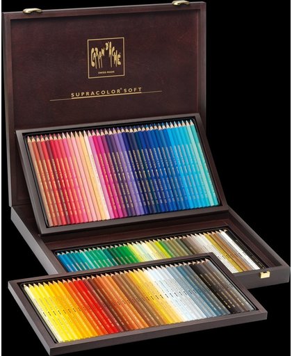 Kleurpotloden Caran D'Ache Supra 120 potloden in luxe koffer