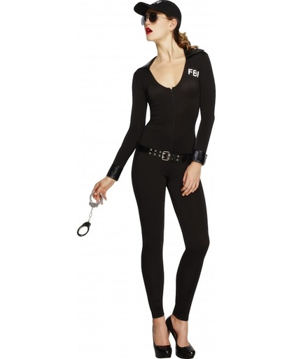 FBI flirt kostuum voor dames met bodysuit M (40-42)