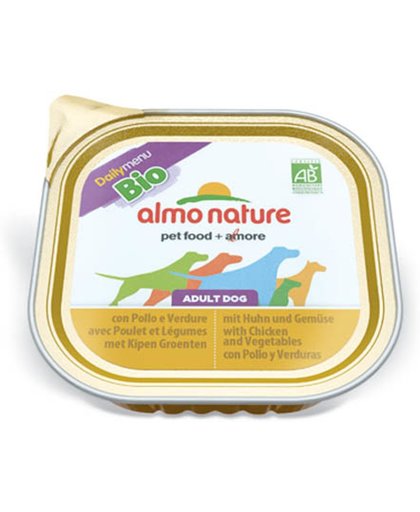 Almo Nature Almo Daily Bio Dog Chicken+Vegetables - 9 x 300 GR