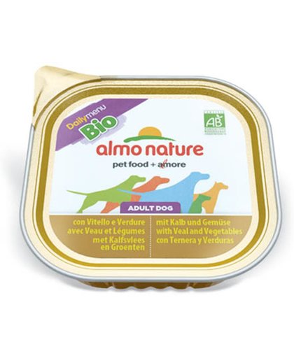 Almo Nature Almo Daily Bio Dog Veal+Vegetables - 9 x 300 GR