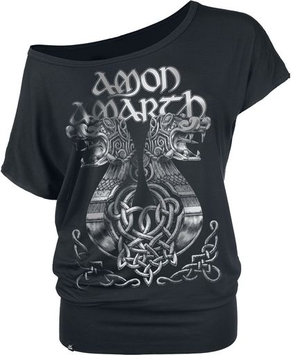 Amon Amarth Ship Girls shirt zwart