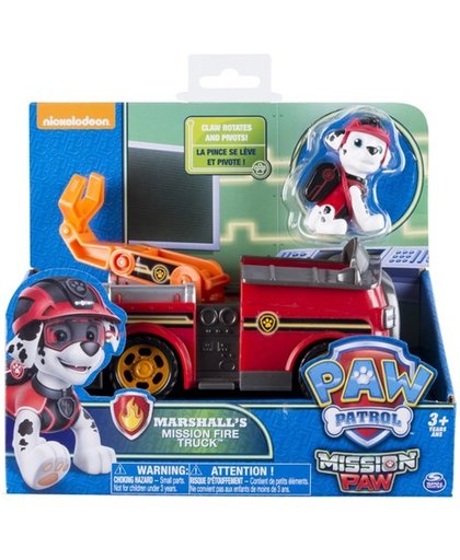 Paw Patrol rescue brandweer voertuig Mission Paw - Marshall fire truck