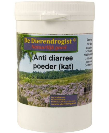 Dierendrogist Anti-Diarree Poeder Kat - 200 gr