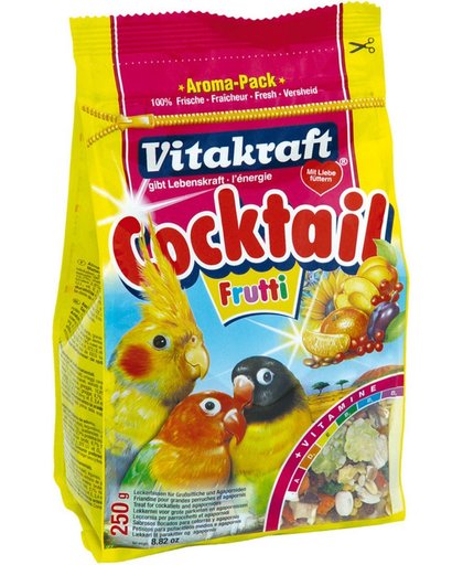 Vitakraft Valkparkiet/Papegaai Fruitcocktail - 2 St à 250 gr - Vogelsnack
