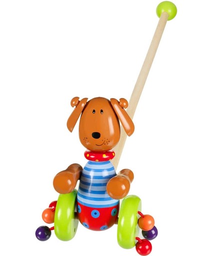 Orange Tree Toys Houten Duwstok - Hond