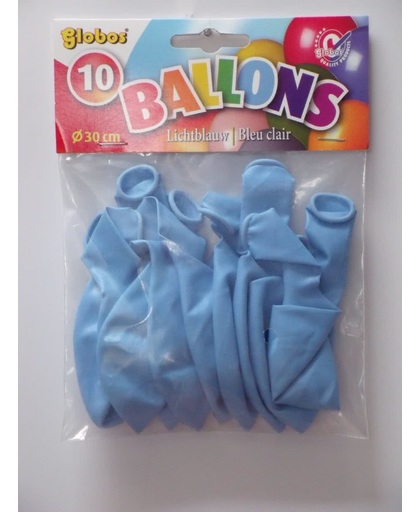 Ballonnen Licht Blauw 10 stuks
