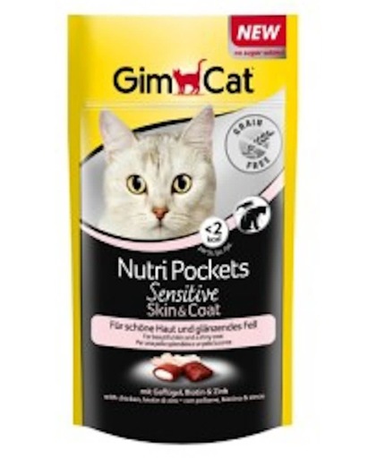 GimCat Nutri Pockets Sensitive Skin & Coat - 50 gram