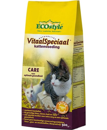 Ecostyle Vitaalspeciaal Care - Kattenvoer - 3 x 500 g