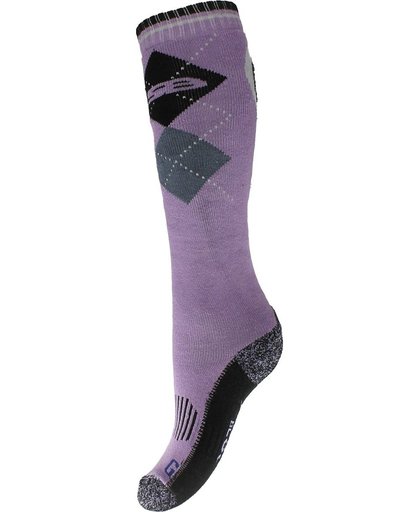 Sokken Cotton Rich Long Argyle - Purple-grey - 36-41
