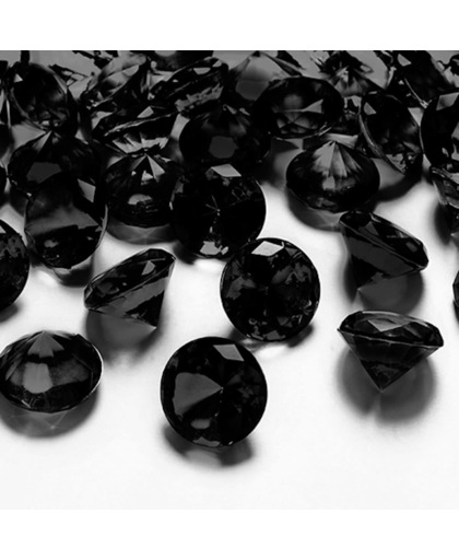 Tafel diamant zwart 20mm