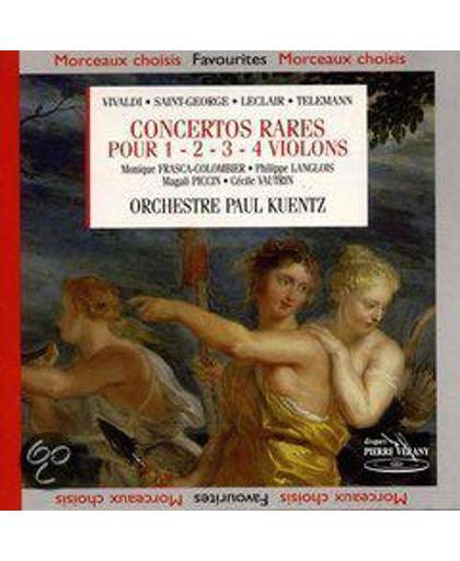 Concertos Rares Pour 1-4
