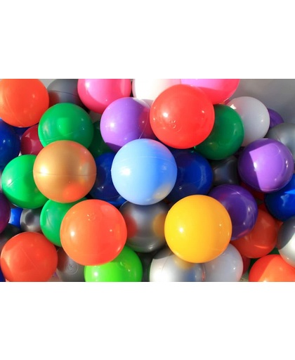 Ballenbakballen 60mm in 10 kleuren - 200 stuks