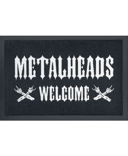 Metalheads Welcome Deurmat zwart