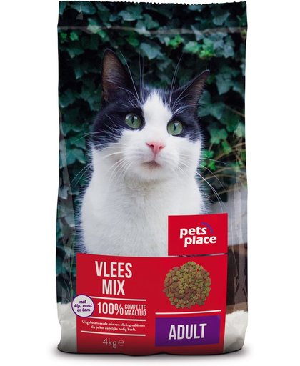 Pets Place Kat Adult Vleesmix 4 kg