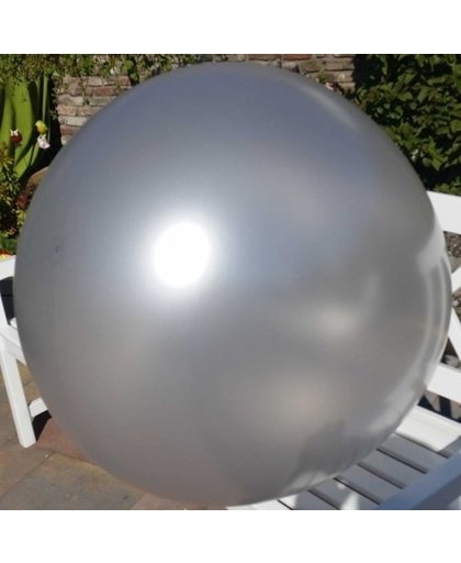 Mega grote zilveren ballonnen 90 cm