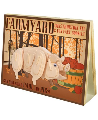Animal Construction Kit - Farmyard Paul Pig