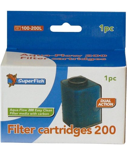 SuperFish Dual Action Filter Cartridge 200 - Aquarium - Filter - 2 x 1 filtercartridge