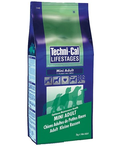 Techni-Cal Mini Adult Lifestages Hondenvoer - 2 St à 3 kg