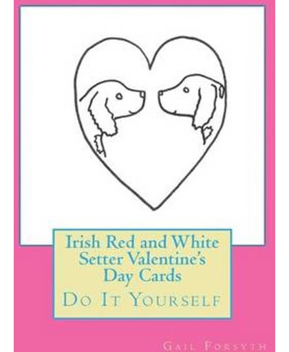 Irish Red and White Setter Valentine's Day Cards