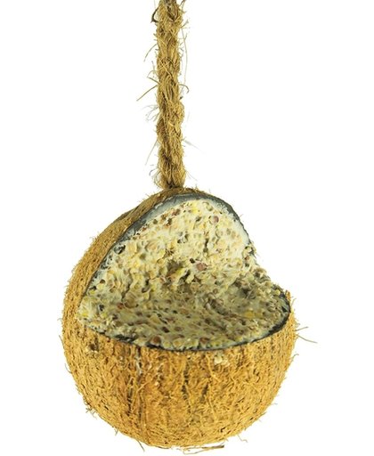 Kokos met Zaden - Vogel - Aanvullend voer - 4 stuks