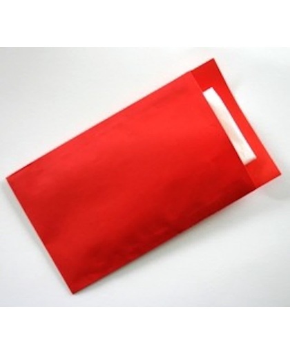 Cadeauzakjes Rood Kraftpapier - 7x13cm - 70gr - 250 stuks | Fourniturenzakjes / Kadozakjes / Geschenkzakjes