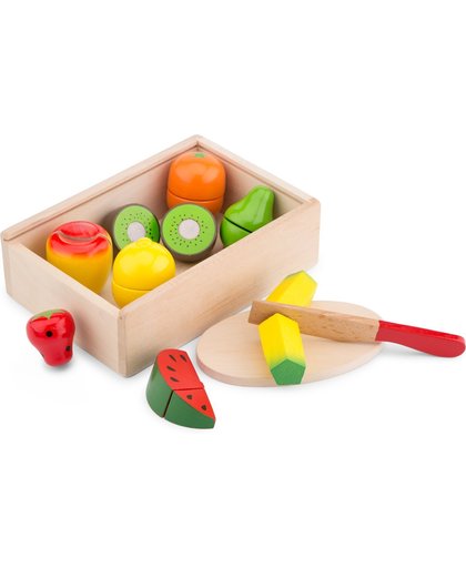 New Classic Toys - Speelgoed Snijset - Fruit - In kistje
