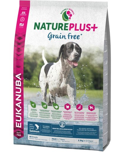 Eukanuba Natureplus+ Adult Grainfree All Breeds Zalm&Gevogelte&Rijst 2.3 kg