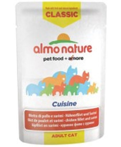 Almo Nature Classic - Cuisine Kipfilet en Surimi - 24 x 55 gr