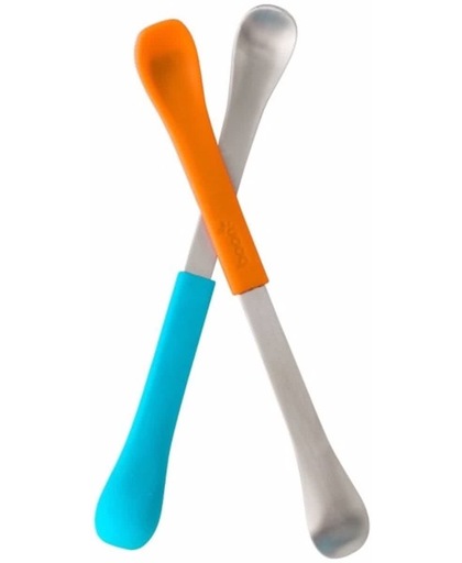 Boon Swap Toddler cutlery set Blauw, Oranje