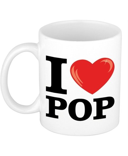 I Love Pop koffiemok / beker 300 ml