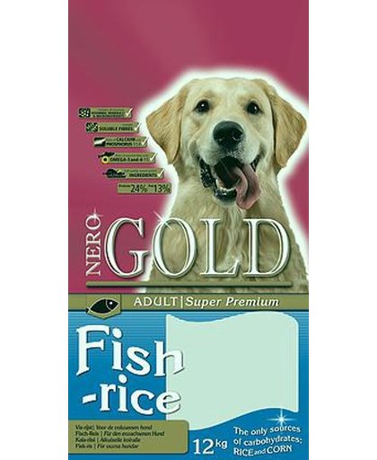 Nero Gold Droogvoer Fish&Rice - 12 kg