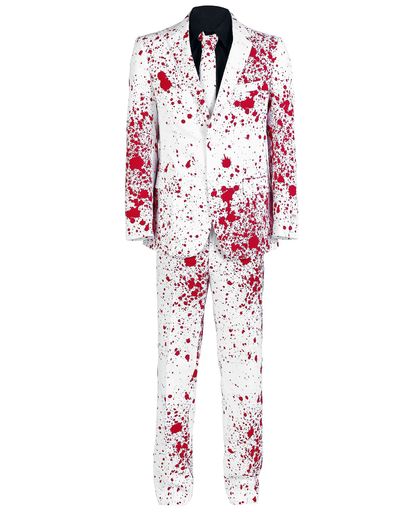 OppoSuits Bloody Harry Kostuum wit-rood
